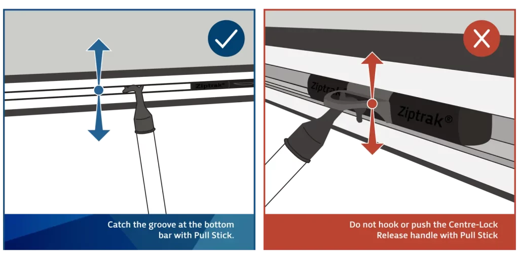 User Guides - Ziptrak® Outdoor Manual Pull Stick